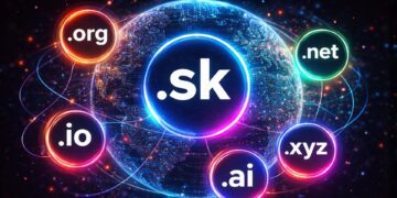 Rôzne skratky TLD - top level domain